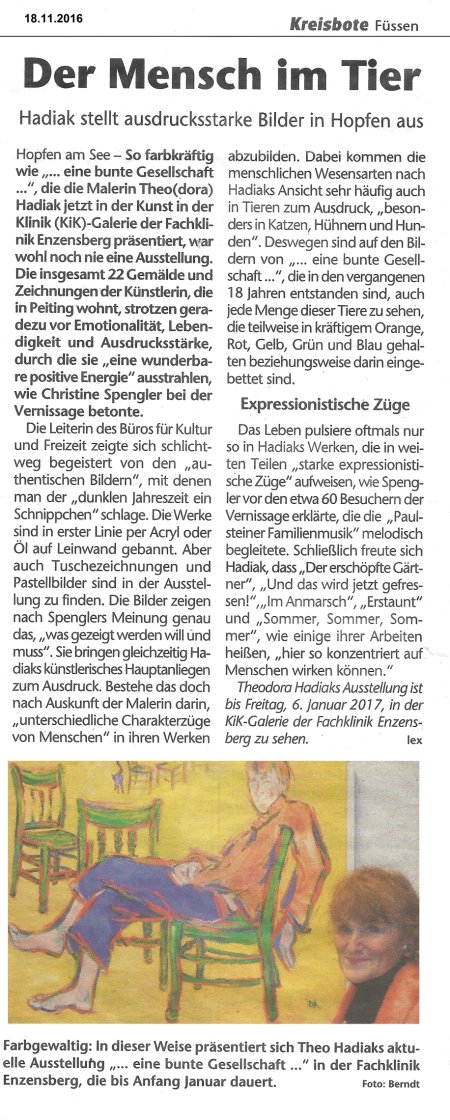 Kreisboten artikel über - Expo Enzensberg