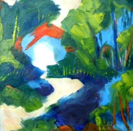 Landschaft mit haus