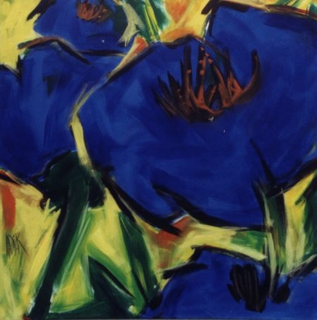 Blaue blüten
