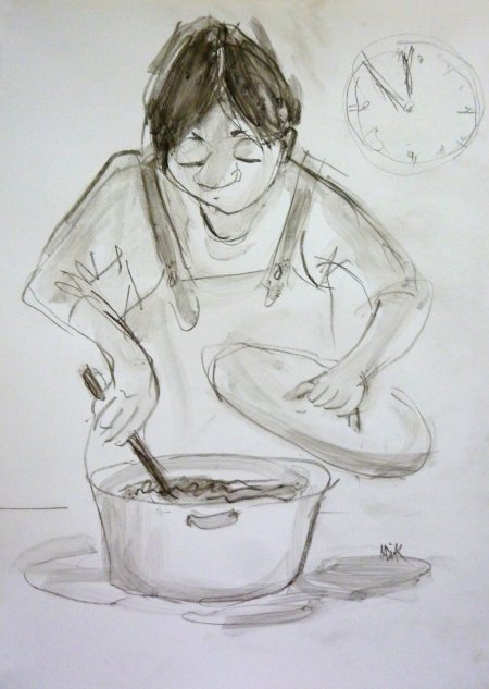 Ménagère sous stress